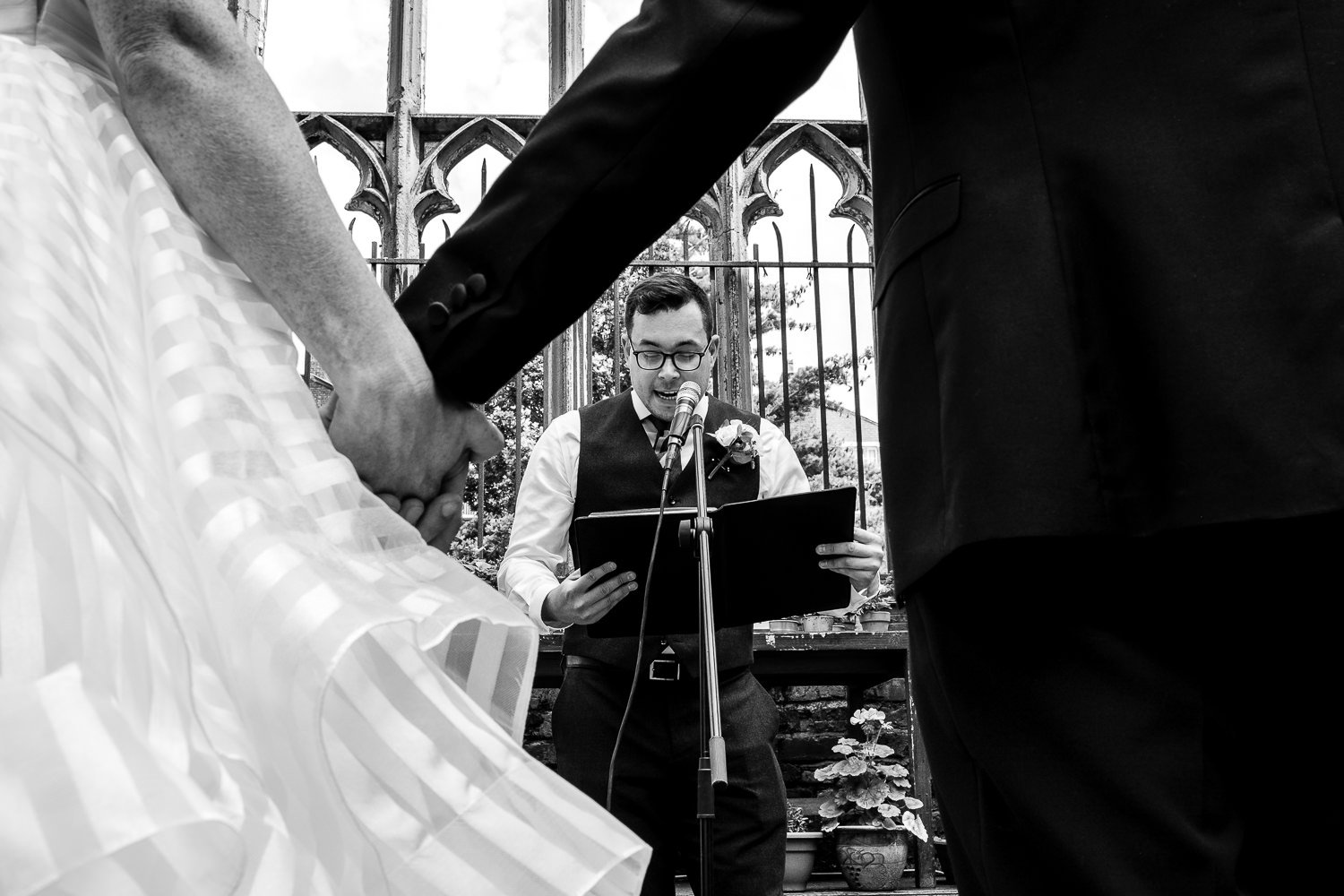 Speech during St Luke's Bombed Out Church wedding