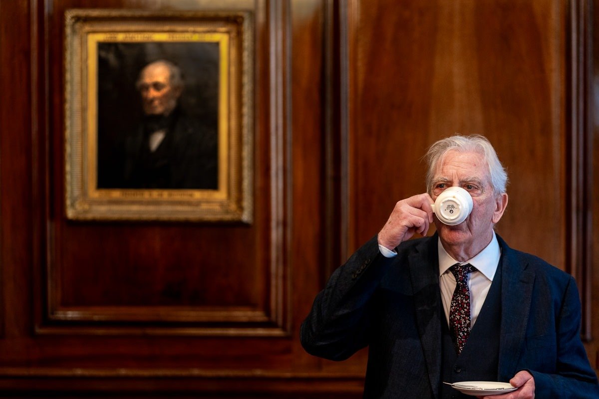 Guest drinks tea at One Great George Street