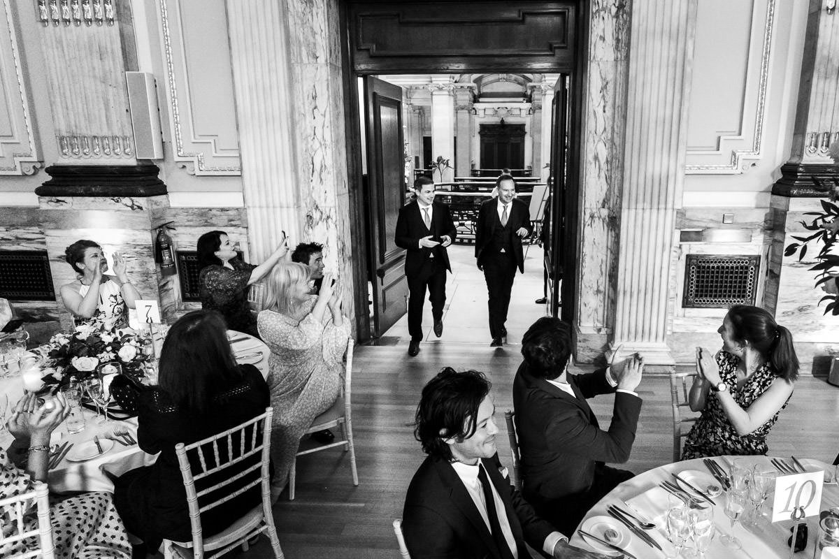 Grooms enter Great Hall at One Great George Street