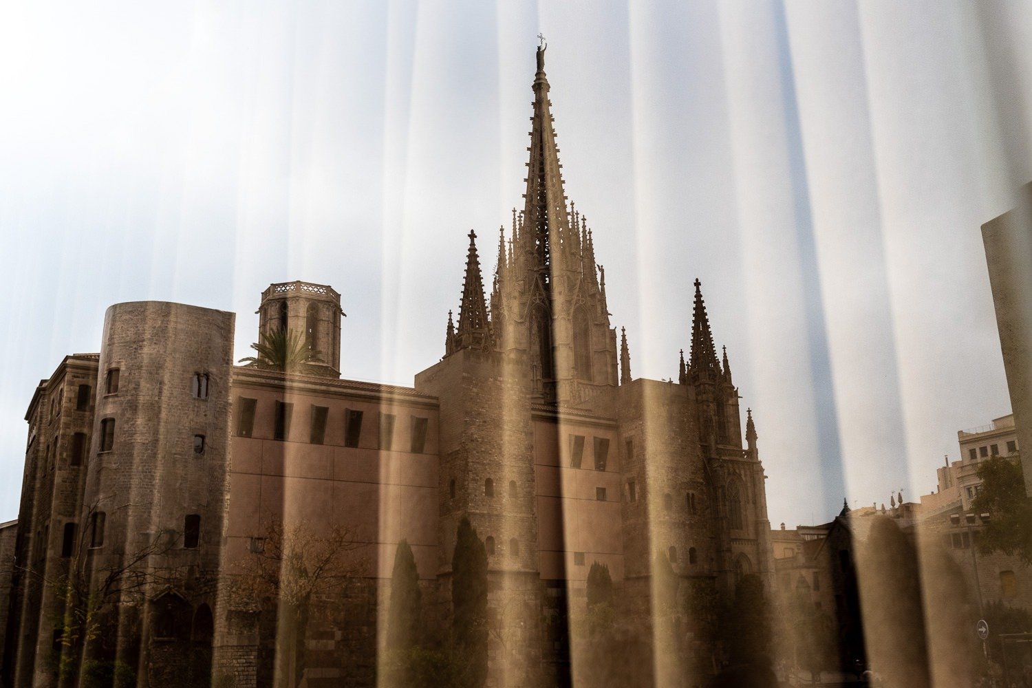 Reflection of Barcelona Cathedral