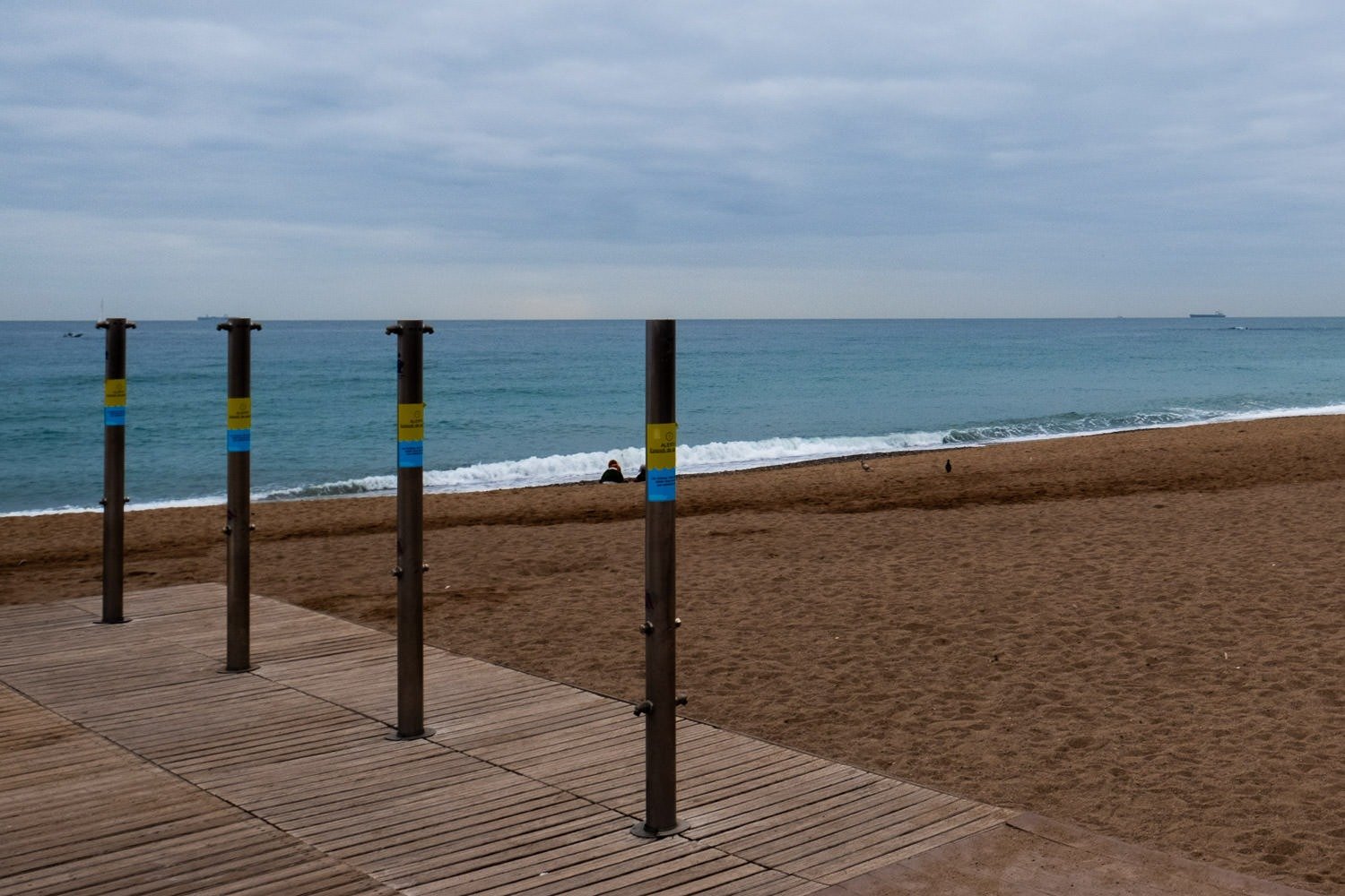 Beach and sea in Barceloneta