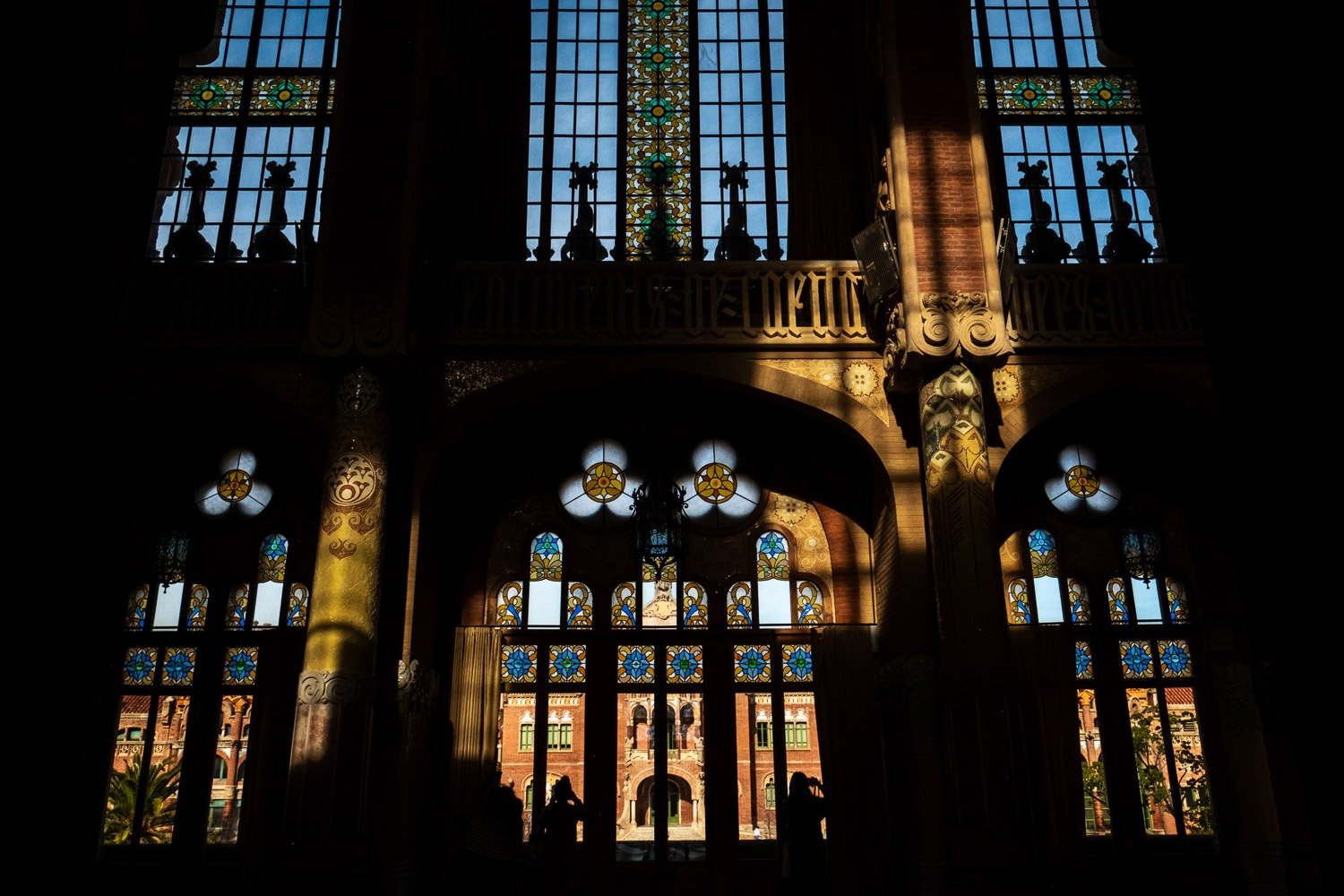 View from inside Hospital de Sant Pau in Barcelona